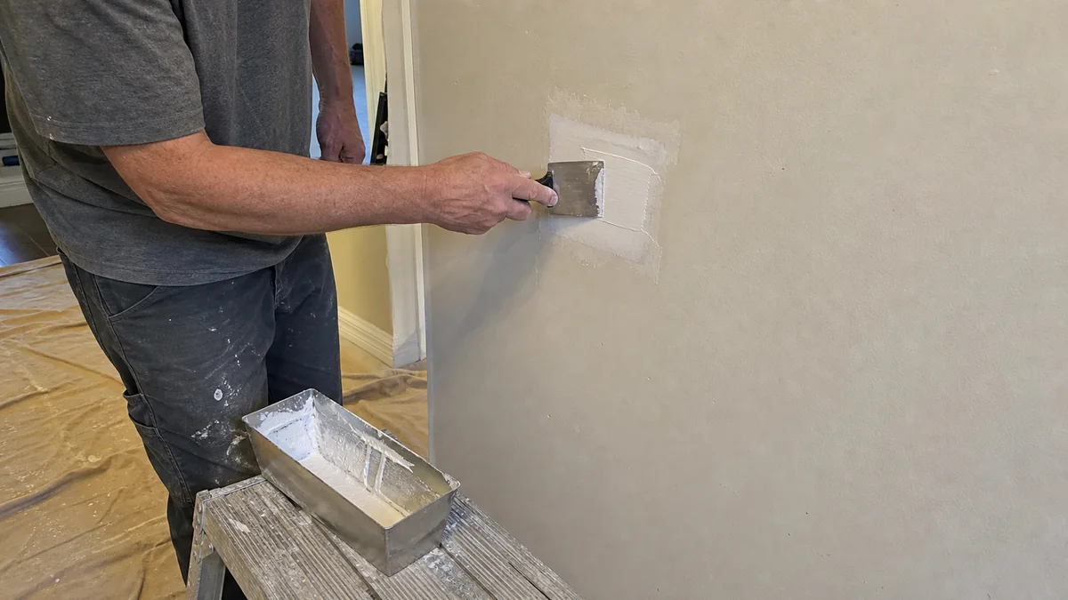 Drywall patch repair Grand Island Nebraska Hall County punch list handyman compound feathering residential Steve